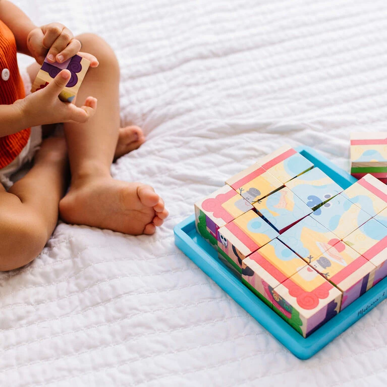 Melissa & Doug Blues Clues And You Wooden Cube Puzzle 1 Melissa & Doug Blues Clues And You Wooden Cube Puzzle