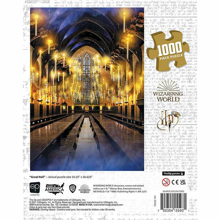 Grosnor Harry Potter "Great Hall" 1000 Piece Puzzle - English Edition 4 Grosnor Harry Potter "Great Hall" 1000 Piece Puzzle - English Edition - Image 4