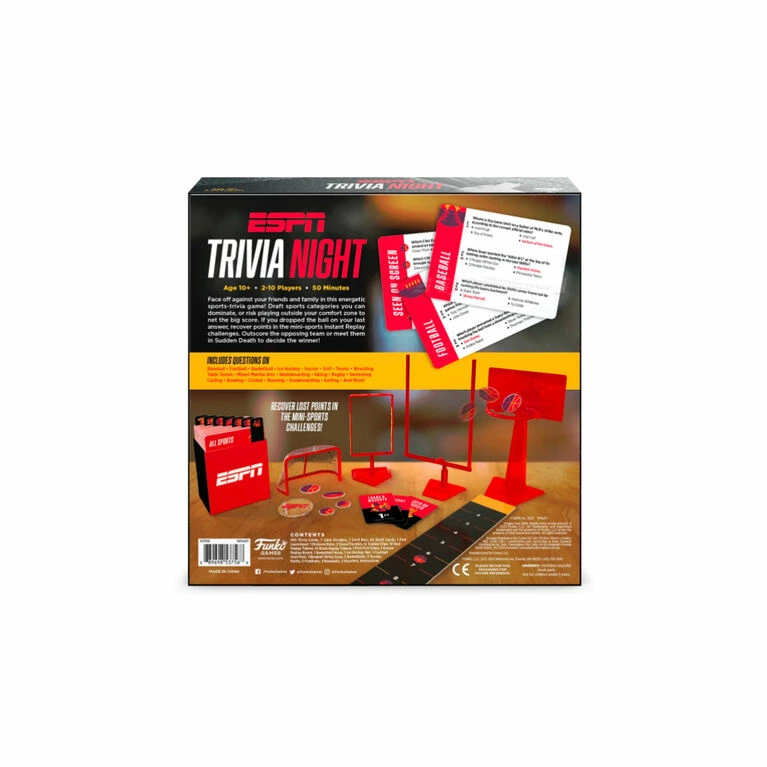 FUNKO ESPN Trivia Night Board Game- R Exclusive - English Edition 3 FUNKO ESPN Trivia Night Board Game- R Exclusive - English Edition - Image 3