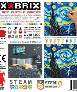 Red Planet Pix Brix Starry Night Puzzle -Toys R US 24D46A8B 3