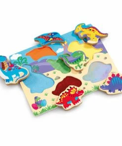 Addo Play Woodlets Chunky Touch And Feel Dino Puzzle - R Exclusive
