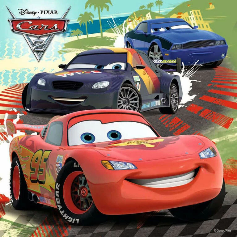 Ravensburger - Disney Pixar - Worldwide Racing Fun Puzzle 3 X 49pc 2 Ravensburger - Disney Pixar - Worldwide Racing Fun Puzzle 3 X 49pc - Image 2