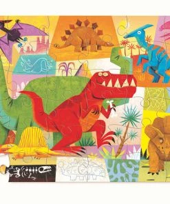 Crocodile Creek Dinosaur Shaped Puzzle 36 Pieces - English Edition