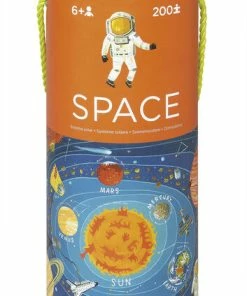 Crocodile Creek - Space Exploration 200 Piece Jigsaw Puzzle And Matching Poster