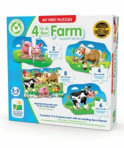 The Learning Journey 4-In-A-Box Puzzles - Farm - English Edition