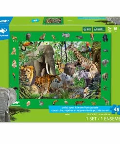 Merchant Amassador Build, Spot, & Learn Floor Puzzle - Safari