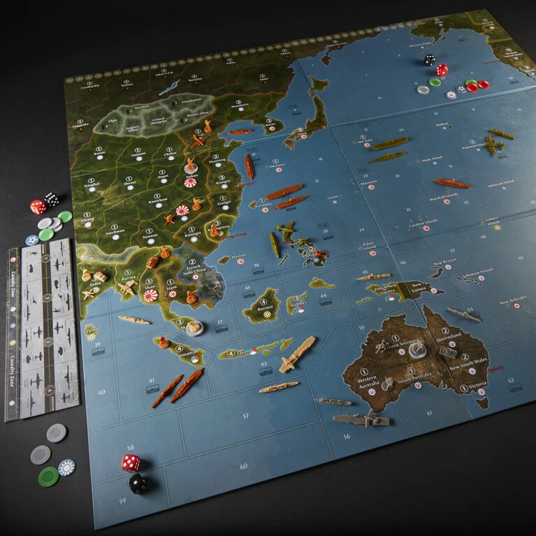 Hasbro Avalon Hill Axis And Allies Pacific 1940 Second Edition WWII Strategy Board Game - English Edition 4 Hasbro Avalon Hill Axis And Allies Pacific 1940 Second Edition WWII Strategy Board Game - English Edition - Image 4