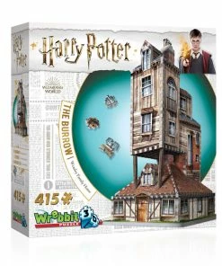 Harry Potter - WREBBIT 3D Jigsaw Puzzle - The Burrow Weasley Family Home - 415 Pieces