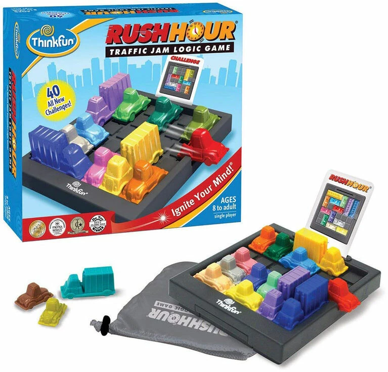 Ravensburger! Thinkfun - Rushhour Traffic Jam Logic Game - English Edition 1 Ravensburger! Thinkfun - Rushhour Traffic Jam Logic Game - English Edition