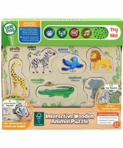 LeapFrog Interactive Wooden Animal Puzzle - English Edition -Toys R US 54008B4A 4