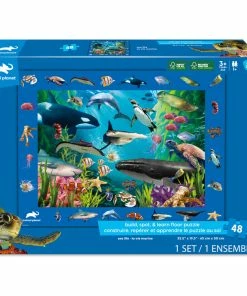Animal Planet Build, Spot, & Learn Floor Puzzle - Sea Life