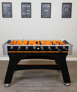 Blue Wave Trailblazer 56 Inch Foosball Table - Orange And Black