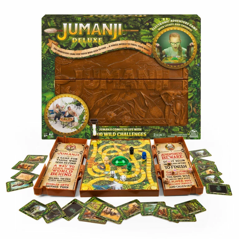 SPIN MASTER Jumanji Deluxe Game, Immersive Electronic Version Of The Classic Adventure Board Game - English Edition 1 SPIN MASTER Jumanji Deluxe Game, Immersive Electronic Version Of The Classic Adventure Board Game - English Edition