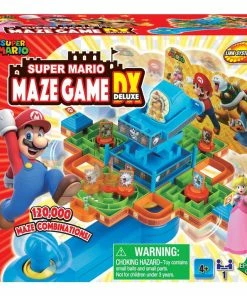 Epoch Games Super Mario Maze Game DX, Tabletop Skill And Action Game With Collectible Super Mario Action Figures - R Exclusive - English Edition