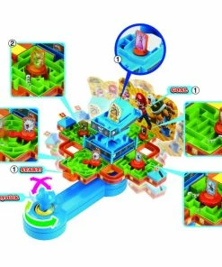 Epoch Games Super Mario Maze Game DX, Tabletop Skill And Action Game With Collectible Super Mario Action Figures - R Exclusive - English Edition -Toys R US 649E1B0E 3