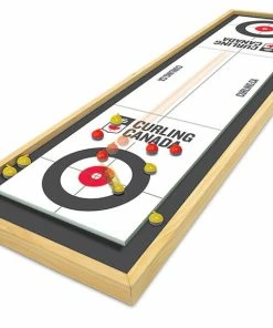 Merchant Amassador Curling Canada Deluxe Wood Tabletop Curling