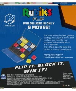 SPIN MASTER Rubik's, Flip Pack And Go Fast-Paced Problem-Solving Strategy Travel-Sized Two-Player Puzzle Board Game 11 SPIN MASTER Rubik's, Flip Pack And Go Fast-Paced Problem-Solving Strategy Travel-Sized Two-Player Puzzle Board Game -Toys R US 74F7D982 6