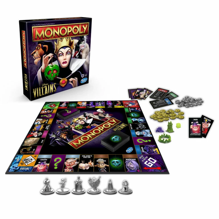 Hasbro Monopoly: Disney Villains Edition Board Game, Play As A Classic Disney Villain - English Edition 2 Hasbro Monopoly: Disney Villains Edition Board Game, Play As A Classic Disney Villain - English Edition - Image 2