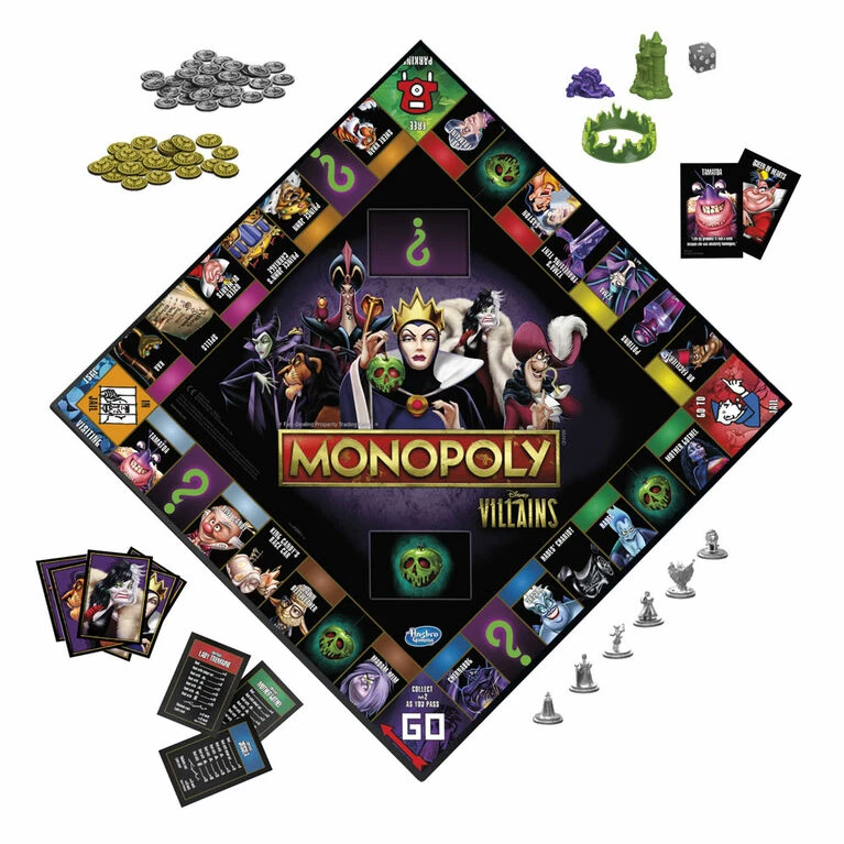 Hasbro Monopoly: Disney Villains Edition Board Game, Play As A Classic Disney Villain - English Edition 3 Hasbro Monopoly: Disney Villains Edition Board Game, Play As A Classic Disney Villain - English Edition - Image 3