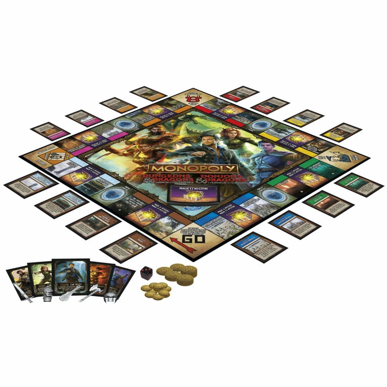 Hasbro Monopoly Dungeons And Dragons: Honor Among Thieves Game, Inspired By The Movie, DandD Board Game For 2-5 Players 2 Hasbro Monopoly Dungeons And Dragons: Honor Among Thieves Game, Inspired By The Movie, DandD Board Game For 2-5 Players - Image 2