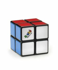 Rubik's Mini 2x2, 2x2 Classic Colour-Matching Puzzle, Pocket Size Brain-Teasing Puzzle Toy