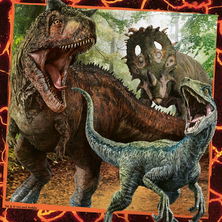 Ravensburger - Jurassic World: Instinct To Hunt Puzzle 3x49pc 4 Ravensburger - Jurassic World: Instinct To Hunt Puzzle 3x49pc - Image 4