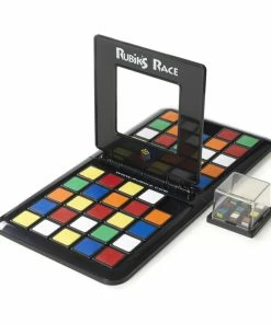 Rubik's Race Classic Fast-Paced Strategy Sequence Board Game, Ultimate Face To Face Two Player Game