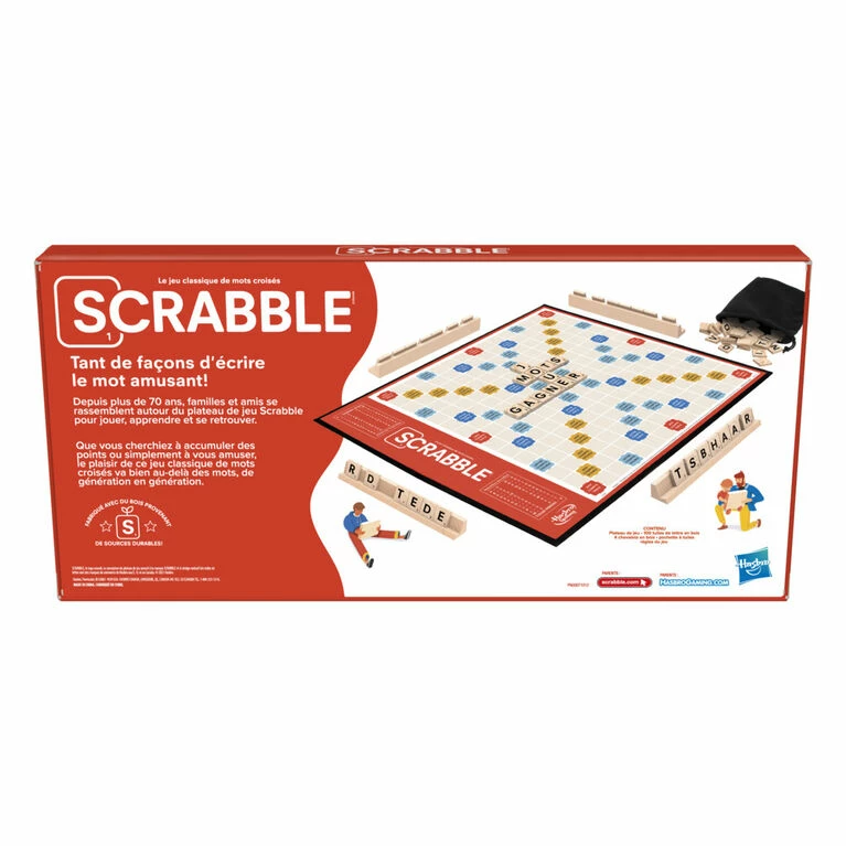 Hasbro Scrabble Board Game (French) 2 Hasbro Scrabble Board Game (French) - Image 2