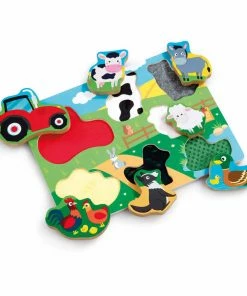 Addo Play Woodlets Chunky Touch And Feel Farm Puzzle - R Exclusive