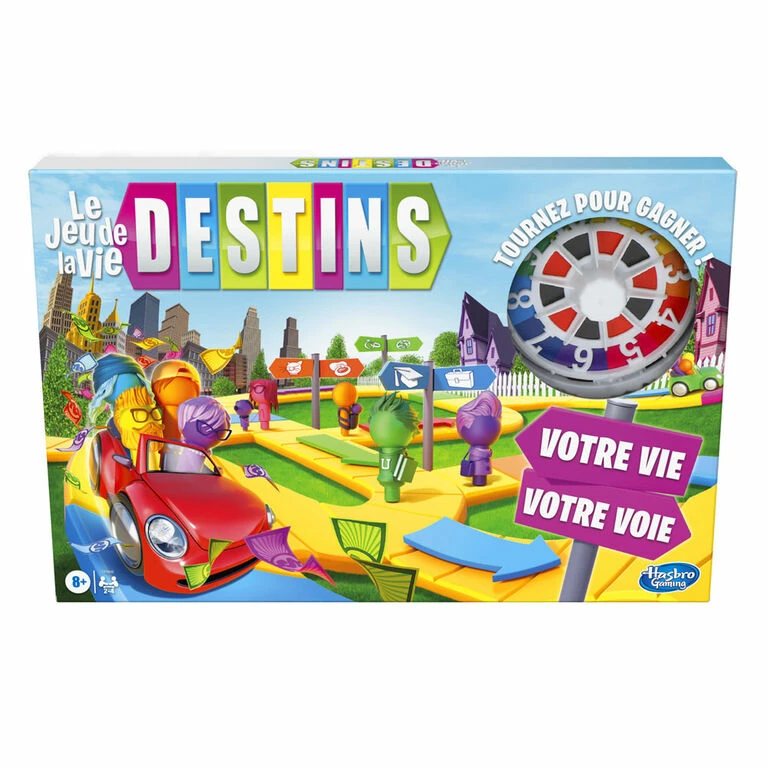 Hasbro The Game Of Life Game, Family Board Game For 2-4 Players, Indoor Game (French) 1 Hasbro The Game Of Life Game, Family Board Game For 2-4 Players, Indoor Game (French)
