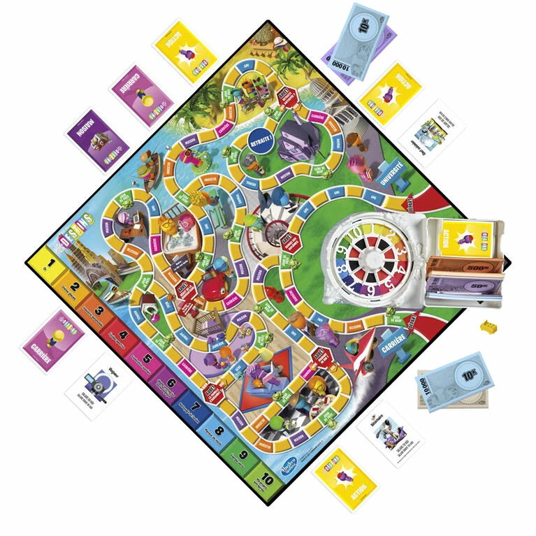 Hasbro The Game Of Life Game, Family Board Game For 2-4 Players, Indoor Game (French) 2 Hasbro The Game Of Life Game, Family Board Game For 2-4 Players, Indoor Game (French) - Image 2