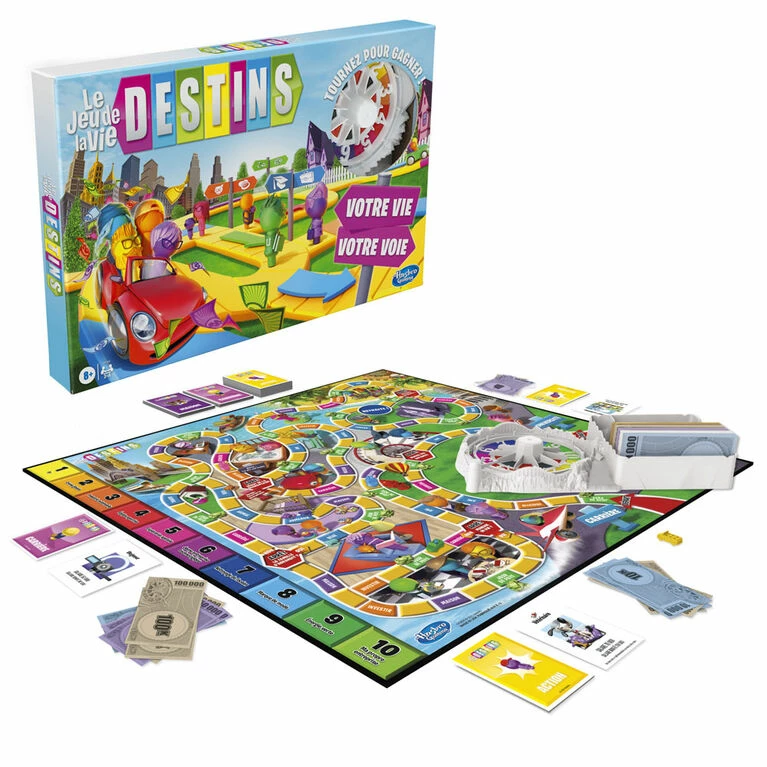 Hasbro The Game Of Life Game, Family Board Game For 2-4 Players, Indoor Game (French) 3 Hasbro The Game Of Life Game, Family Board Game For 2-4 Players, Indoor Game (French) - Image 3