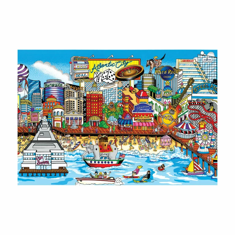 The Canadian Group 300 Piece Charles Fazzino Puzzle Collection 1 The Canadian Group 300 Piece Charles Fazzino Puzzle Collection