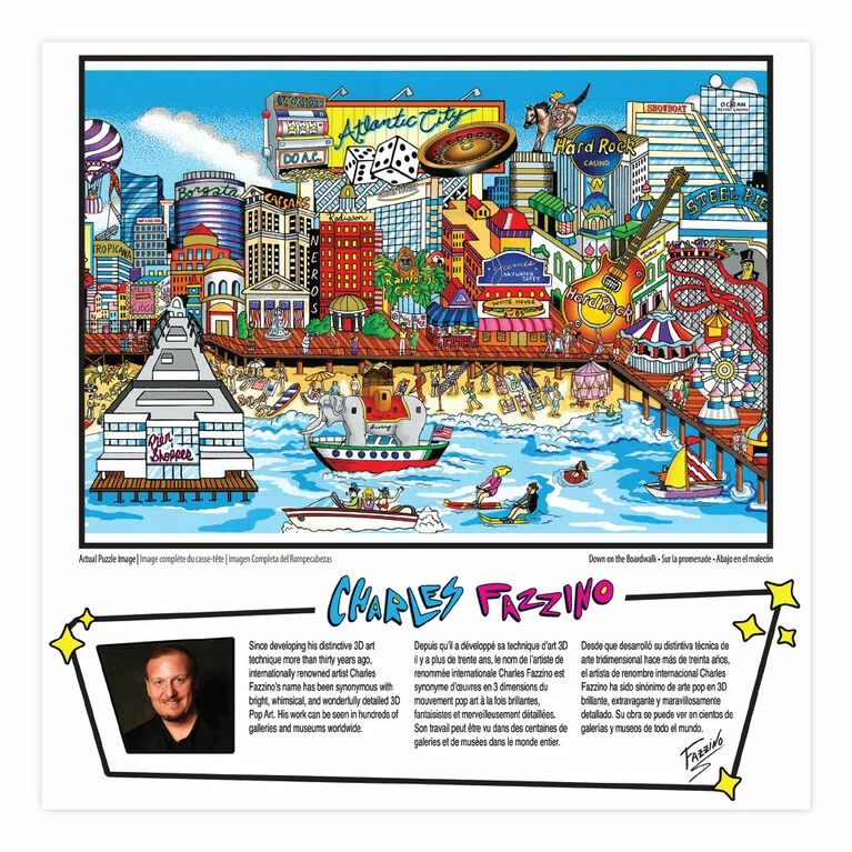 The Canadian Group 300 Piece Charles Fazzino Puzzle Collection 3 The Canadian Group 300 Piece Charles Fazzino Puzzle Collection - Image 3
