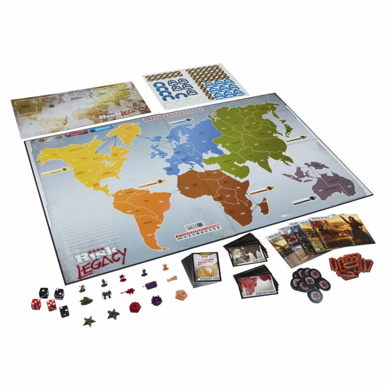 Hasbro Avalon Hill Risk Legacy Strategy Tabletop Game, Immersive Narrative Game - English Edition 2 Hasbro Avalon Hill Risk Legacy Strategy Tabletop Game, Immersive Narrative Game - English Edition - Image 2