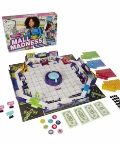 Hasbro Mall Madness Game, Talking Electronic Shopping Spree Board Game - English Edition - R Exclusive