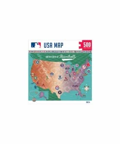 Masterpieces Puzzle MLB Baseball Map 500 Piece Jigsaw Puzzle - English Edition