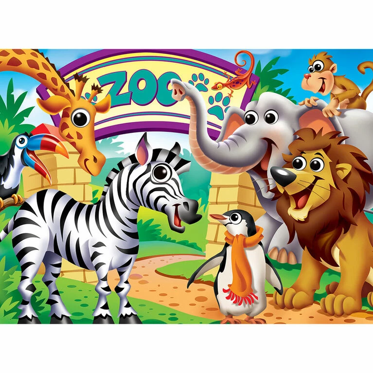 Grosnor Googly Eye Right Fit - Zoo Animals 48 Piece Jigsaw Puzzle 2 Grosnor Googly Eye Right Fit - Zoo Animals 48 Piece Jigsaw Puzzle - Image 2