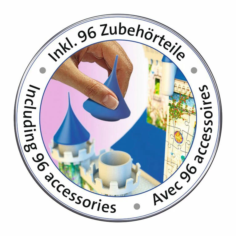 Ravensburger Disney 3D Castle 216 Piece 3D Jigsaw Puzzle 3 Ravensburger Disney 3D Castle 216 Piece 3D Jigsaw Puzzle - Image 3