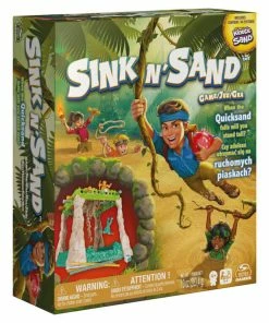 SPIN MASTER Sink N' Sand, Kinetic Sand Family Board Game