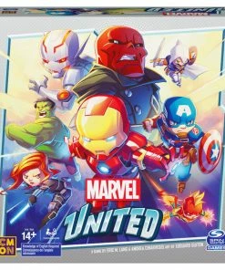 SPIN MASTER Marvel United, Superhero Cooperative Multiplayer Strategy Card Game Captain America Hulk Black Widow, For Adults, Families And Kids Ages 14 And Up