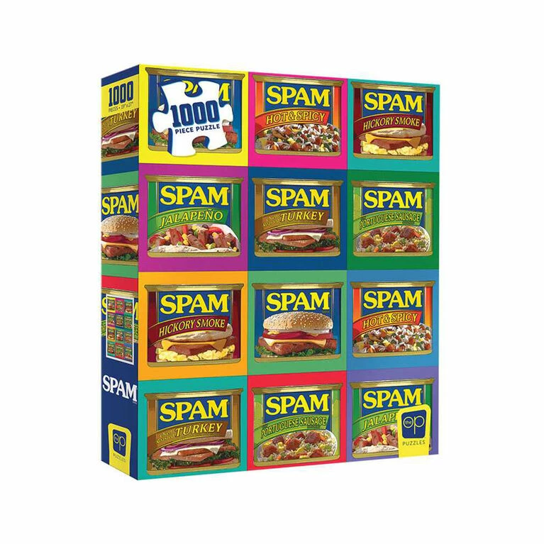 Grosnor SPAM Brand "Sizzle. Pork. And. Mmm." 1000 Piece Puzzle - English Edition 1 Grosnor SPAM Brand "Sizzle. Pork. And. Mmm." 1000 Piece Puzzle - English Edition