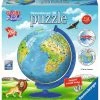 Ravensburger! Childrens Globe Puzzle 180 Piece - French Edition