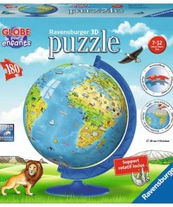 Ravensburger! Childrens Globe Puzzle 180 Piece - French Edition