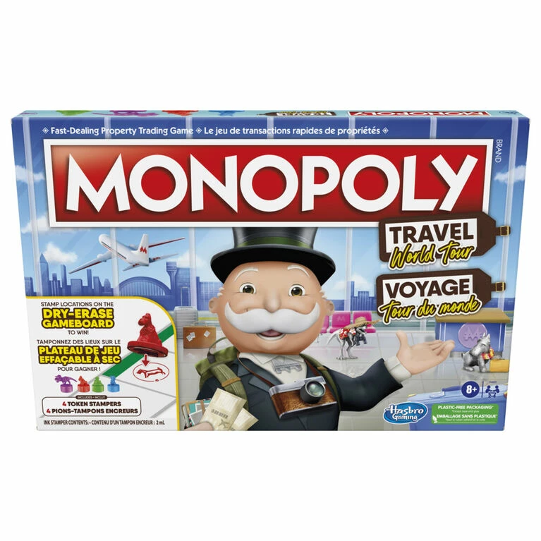 Hasbro Monopoly Travel World Tour Board Game 1 Hasbro Monopoly Travel World Tour Board Game