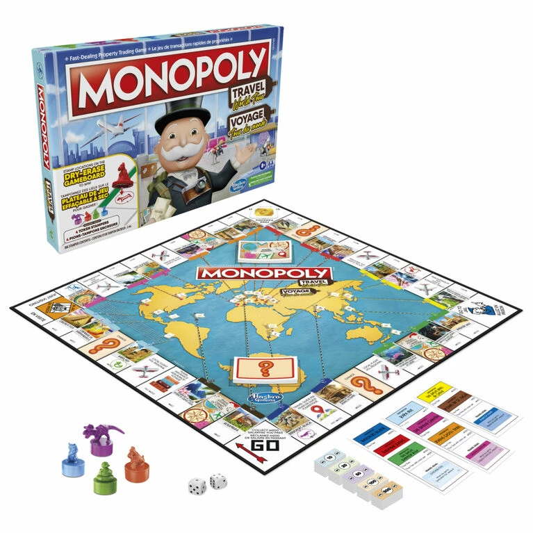 Hasbro Monopoly Travel World Tour Board Game 4 Hasbro Monopoly Travel World Tour Board Game - Image 4